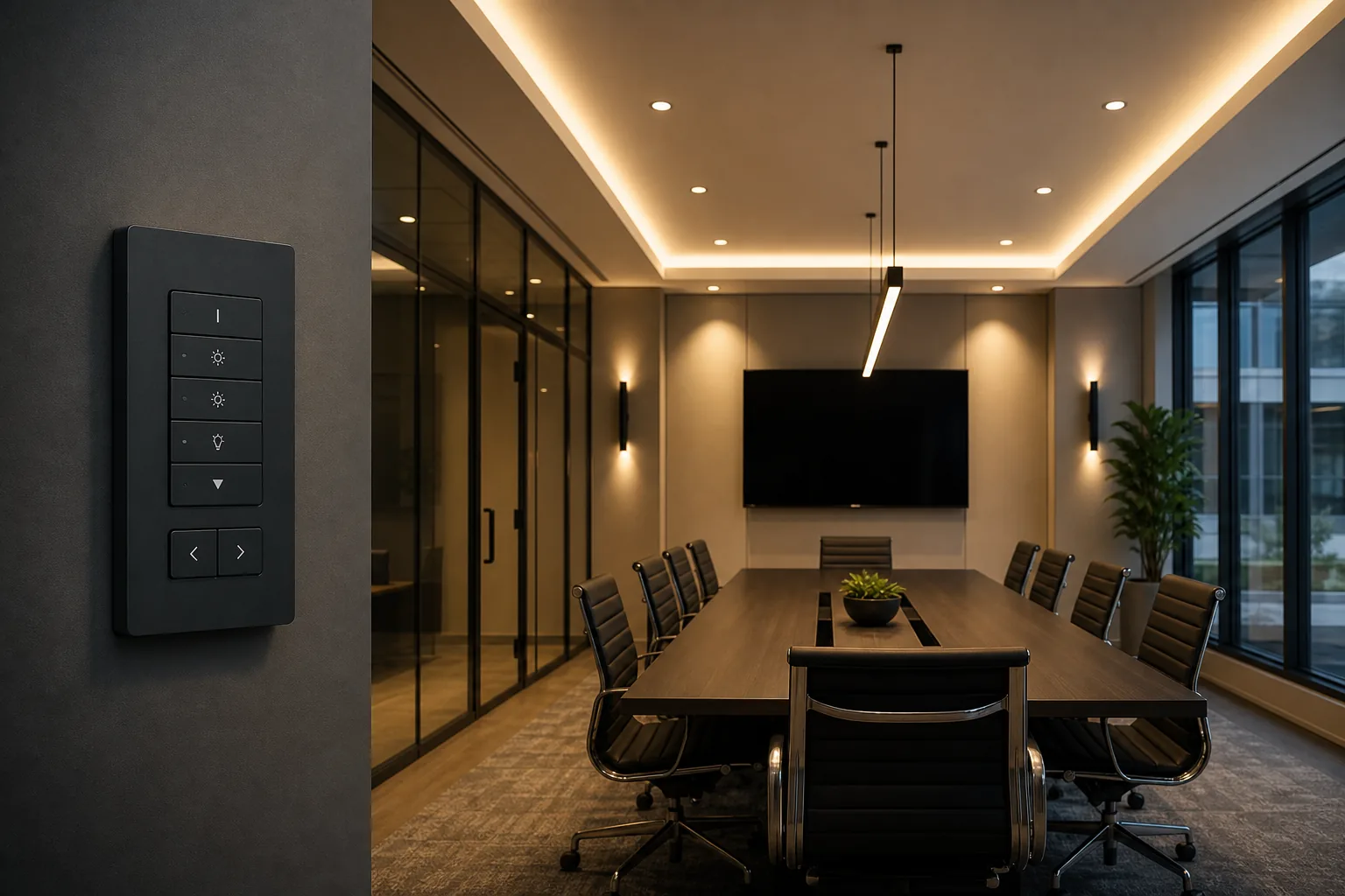 Commercial lighting control panel