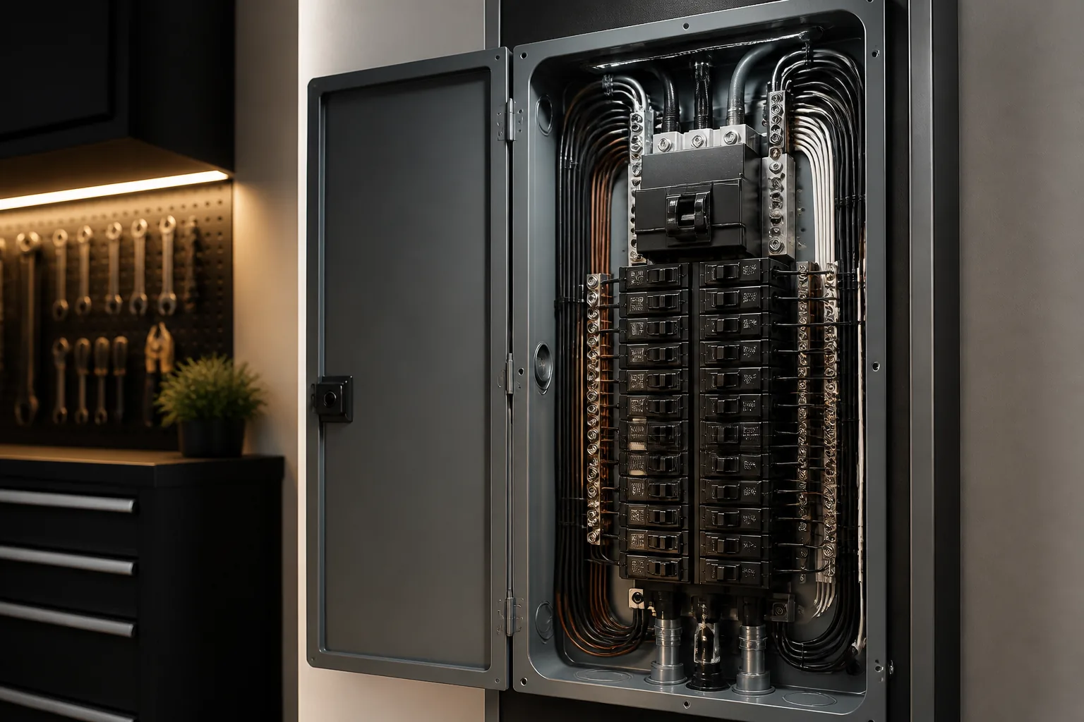 Clean electrical panel upgrade